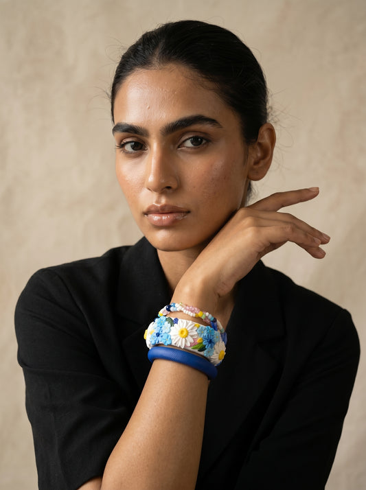 Daily Luxury Polymer Clay Bangle - 100% Handcrafted
