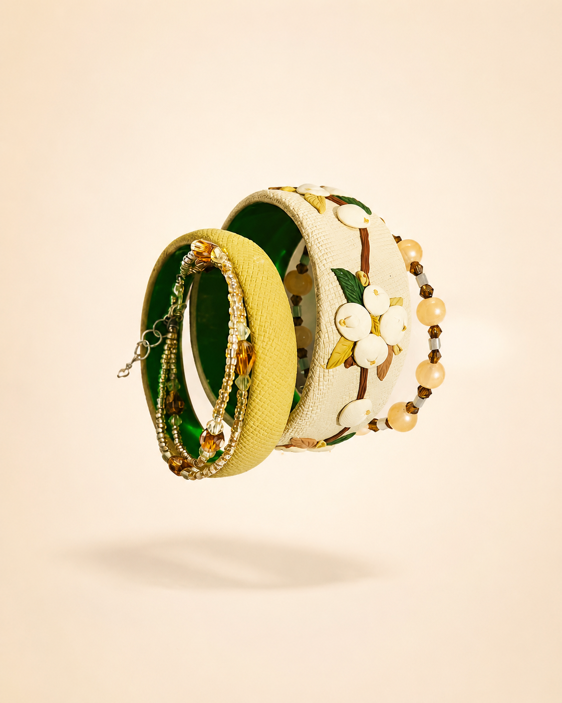 Meadow Bloom Multicolour Bangle Set
