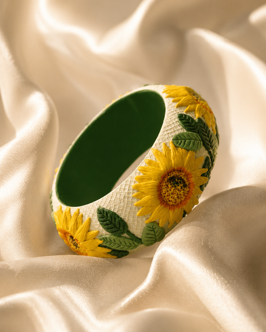 Sunflower Meadow Botanical Bangle
