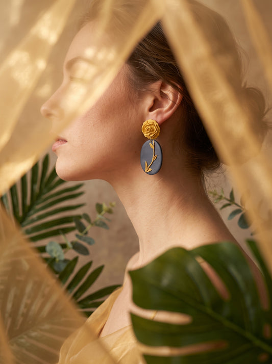 The Midnight Garden Drop Earrings