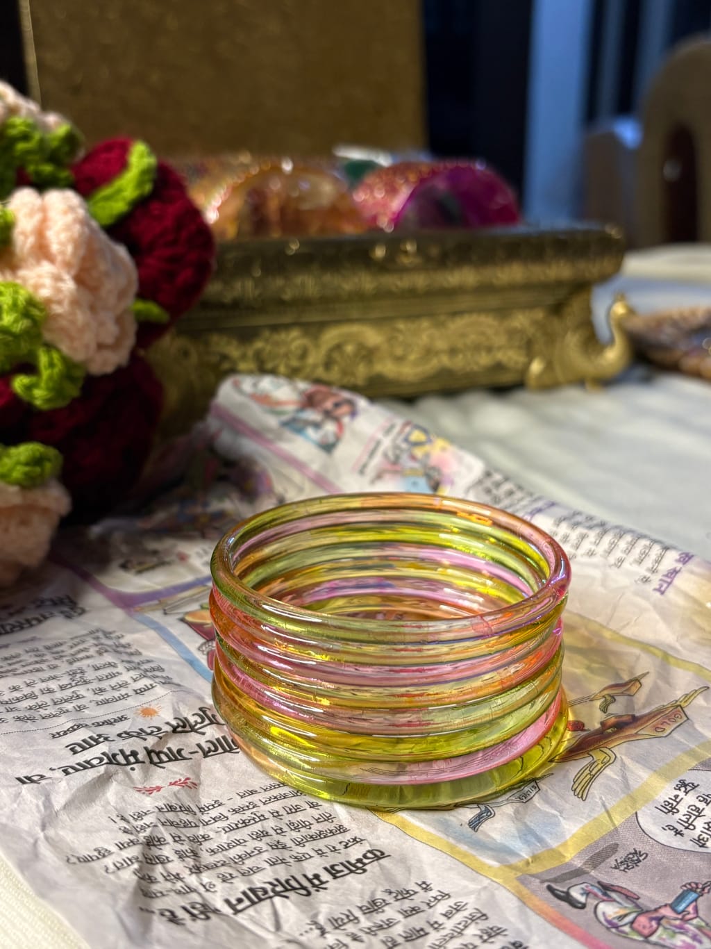 Pastel Jelly Bangle Box of Four