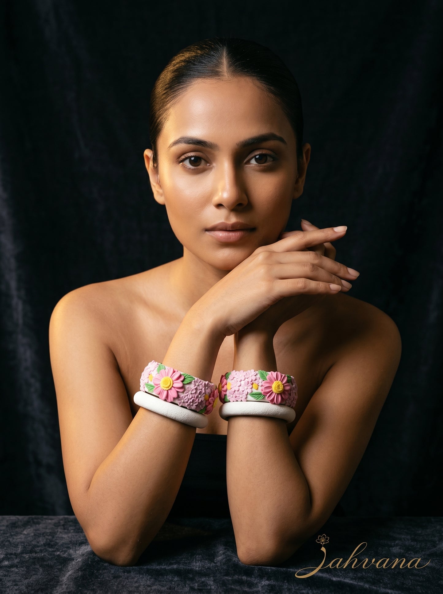 Ethnic Bridal Polymer Clay Bangle - 100% Handcrafted