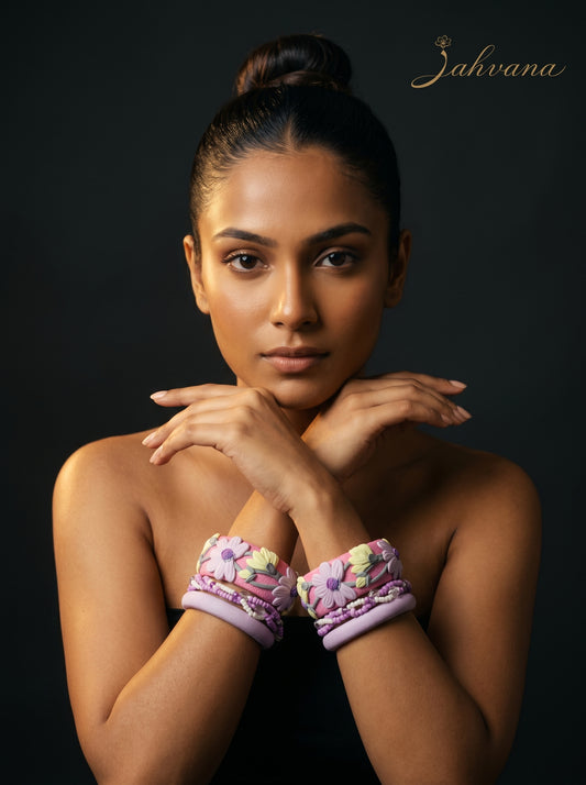 Handmade Couture Polymer Clay Bangle - 100% Handcrafted