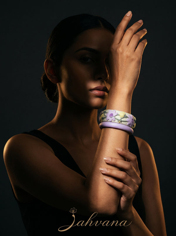 Timeless Classic Polymer Clay Bangle - 100% Handcrafted