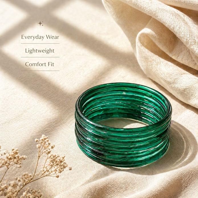 The Signature Jelly Bangle Stack | Translucent High-Gloss Finish
