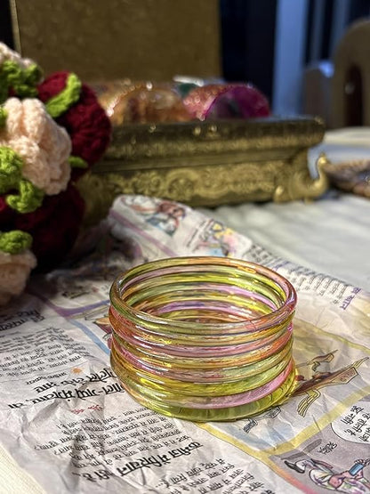The Signature Jelly Bangle Stack | Translucent High-Gloss Finish