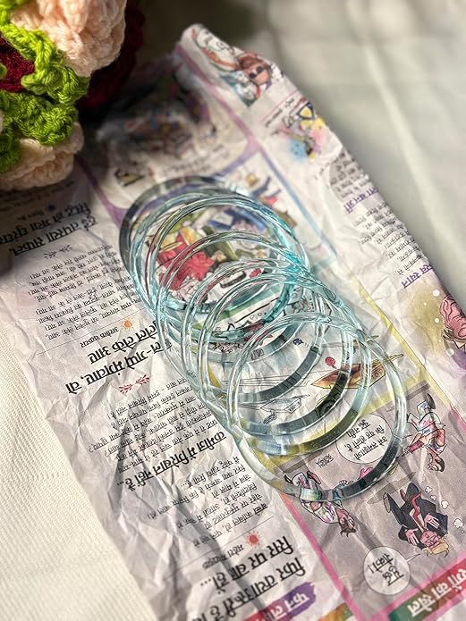 The Signature Jelly Bangle Stack | Translucent High-Gloss Finish