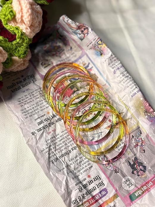 The Signature Jelly Bangle Stack | Translucent High-Gloss Finish