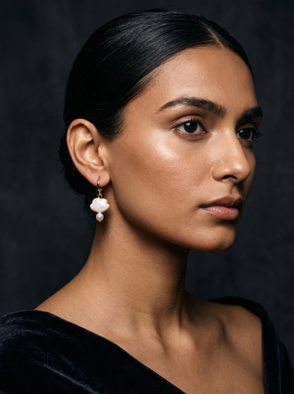 PEARL CLOUD DROP EARRINGS