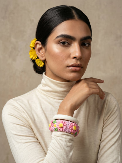 Ethnic Bridal Polymer Clay Bangle - 100% Handcrafted