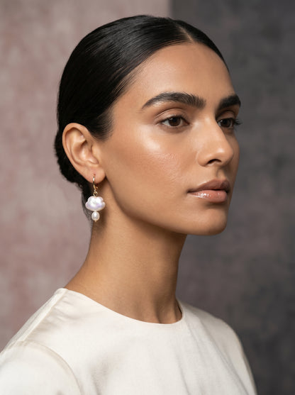 PEARL CLOUD DROP EARRINGS