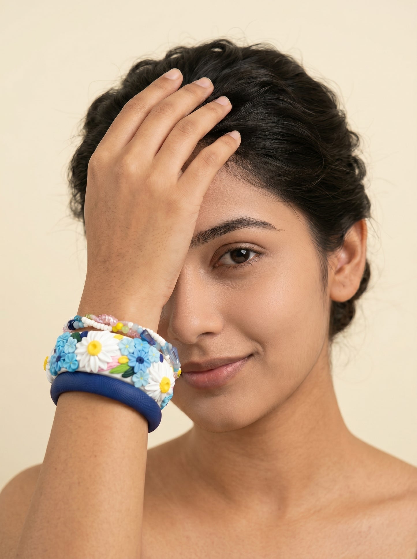 Daily Luxury Polymer Clay Bangle - 100% Handcrafted