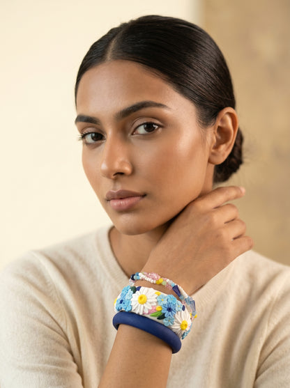 Daily Luxury Polymer Clay Bangle - 100% Handcrafted