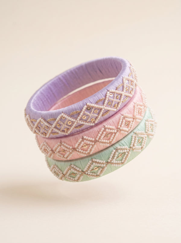 The Pastel Sorbet Pearl & Sequin Stack
