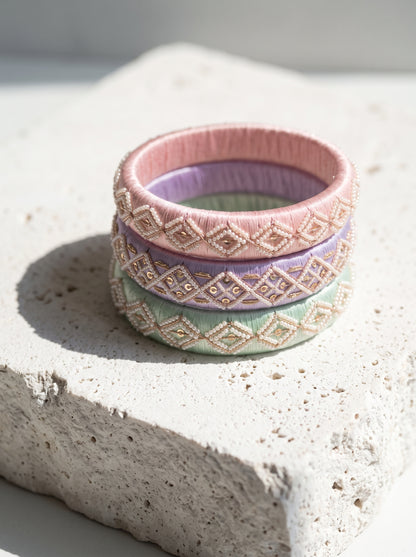 The Pastel Sorbet Pearl & Sequin Stack