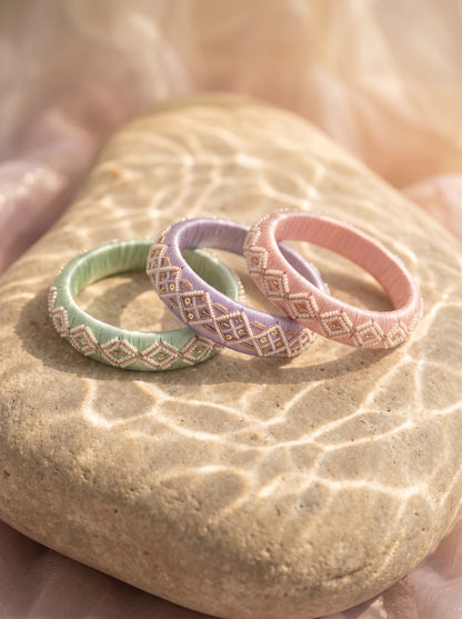 The Pastel Sorbet Pearl & Sequin Stack