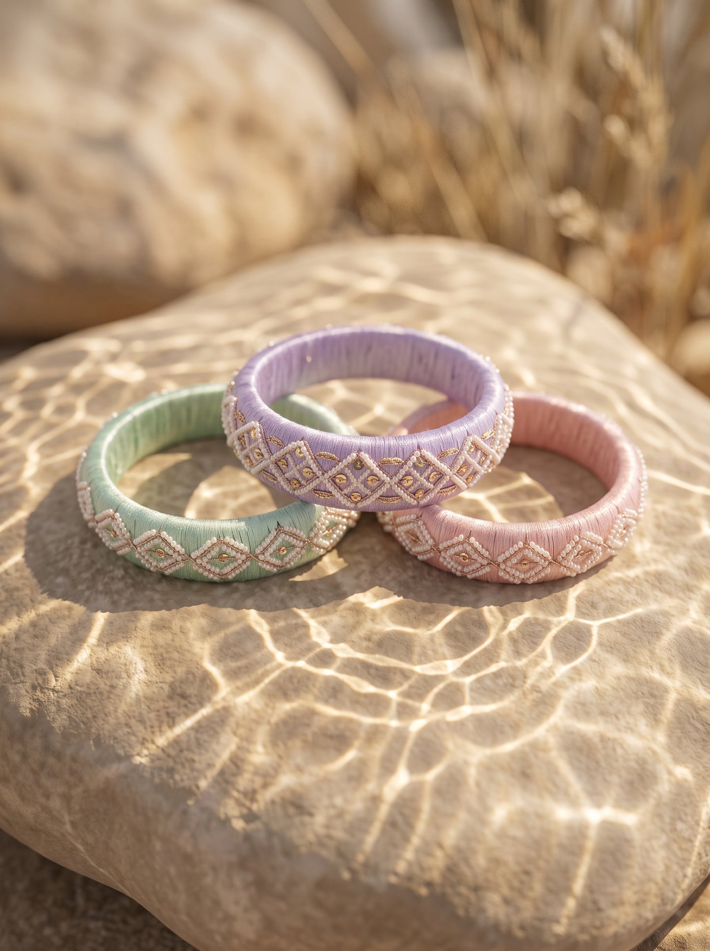 The Pastel Sorbet Pearl & Sequin Stack