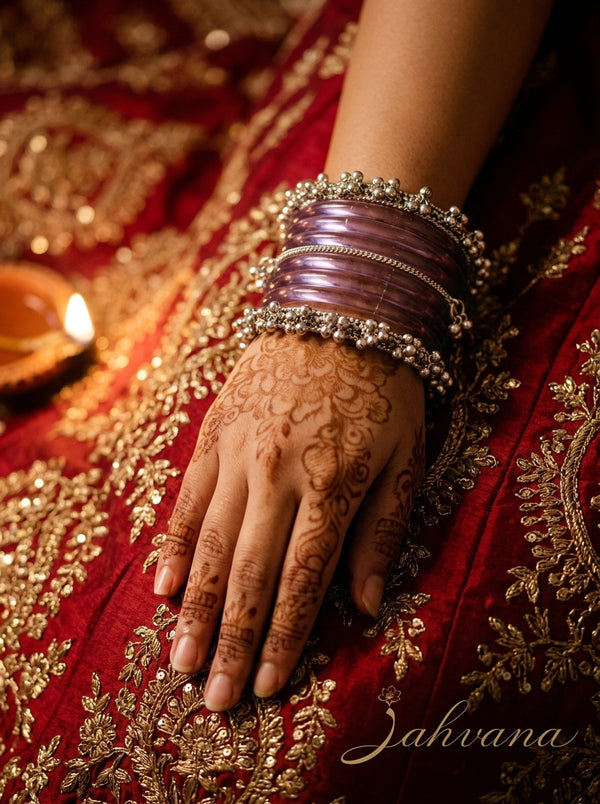 Purple Jelly  Bangle with Ghungroo for single wrist | Lavender Resin Bangles | jelly bangles