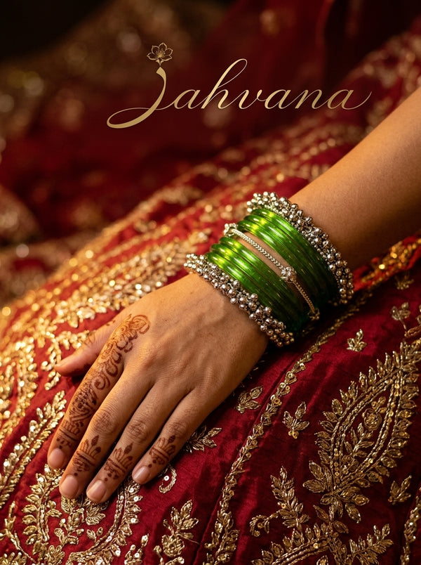 Green Jelly  Bangle with Ghungroo for single wrist | Lime Resin Bangles | Jelly Bangles