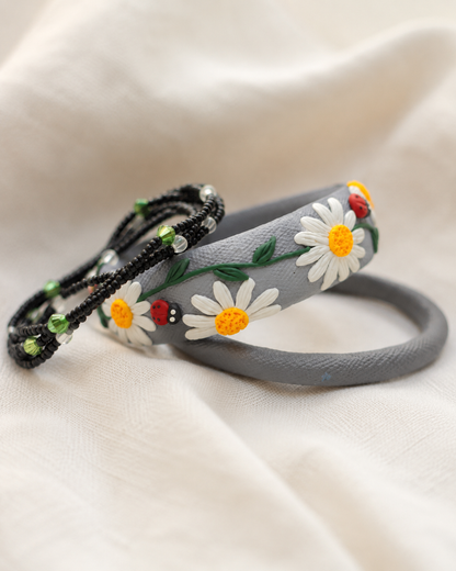Mint Botanical Clay Bangle