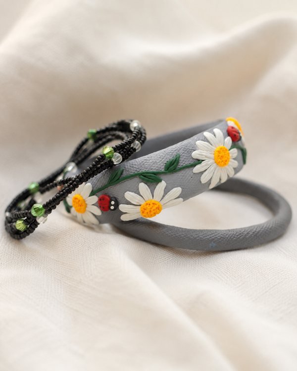 Mint Botanical Clay Bangle