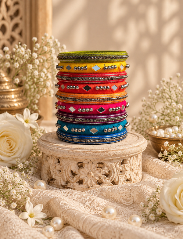 Mirror Sparkle Navratri Bangles