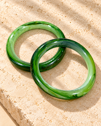 Ocean Mist Glass Bangles