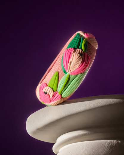 Blush Tulip Garden Bangle