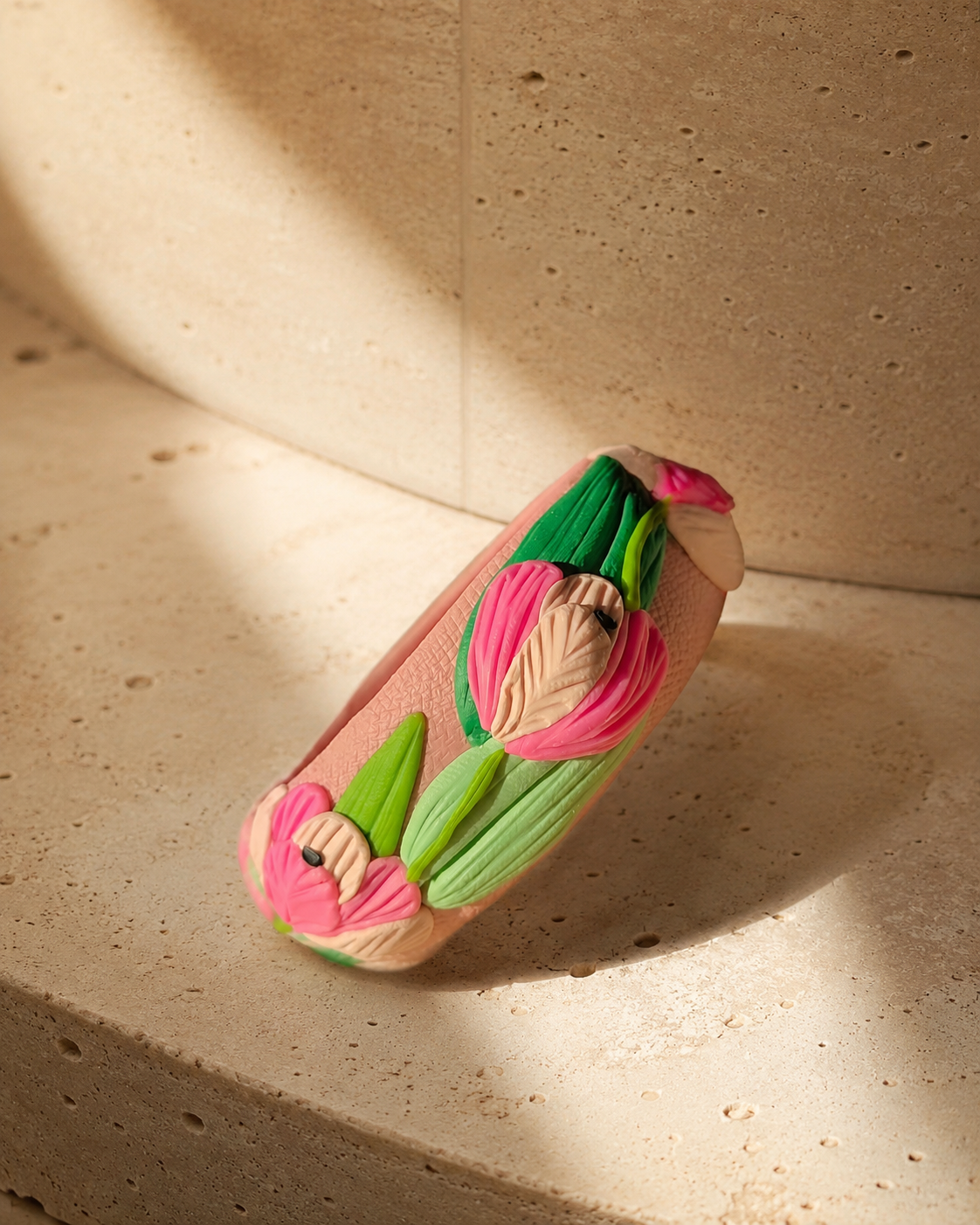 Blush Tulip Garden Bangle