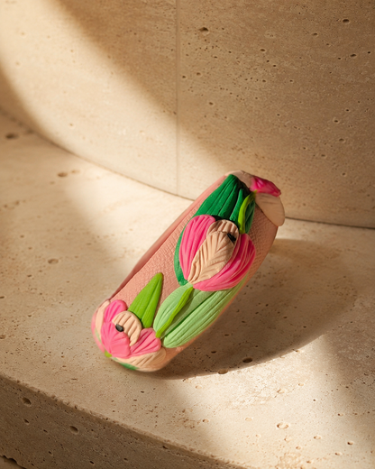 Blush Tulip Garden Bangle