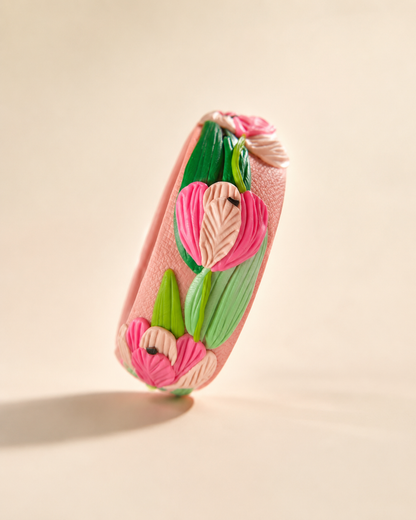 Blush Tulip Garden Bangle
