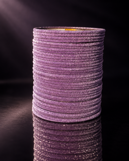 Lavender Sparkle Velvet Bangles