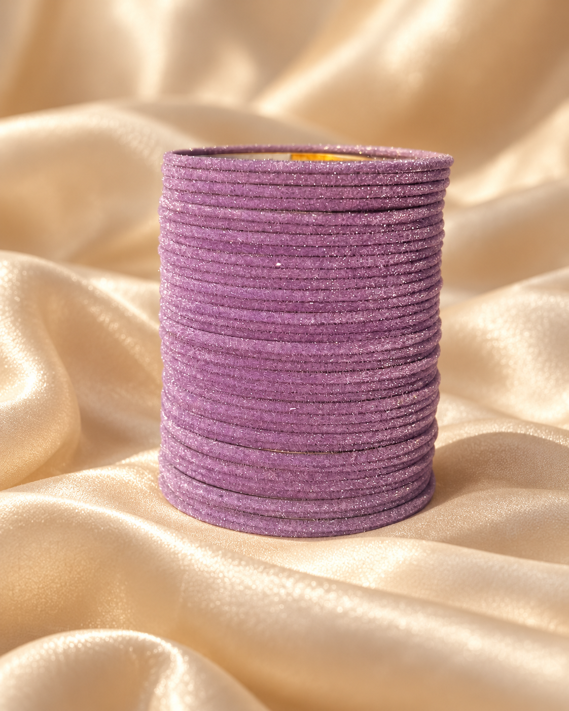 Lavender Sparkle Velvet Bangles