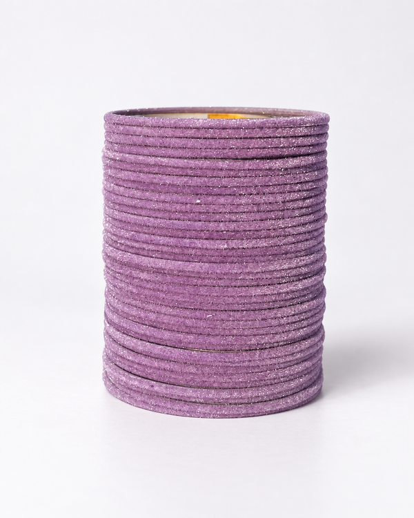 Lavender Sparkle Velvet Bangles