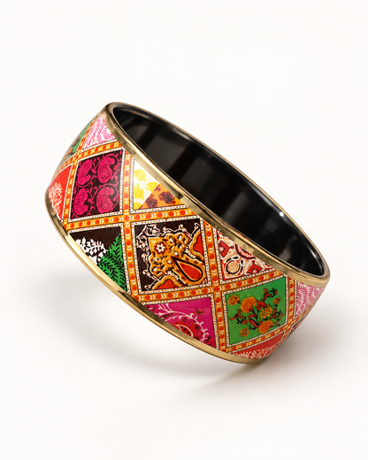 Rangoli Luxe Kada Set – 2-Piece Traditional Multicolor Bangles
