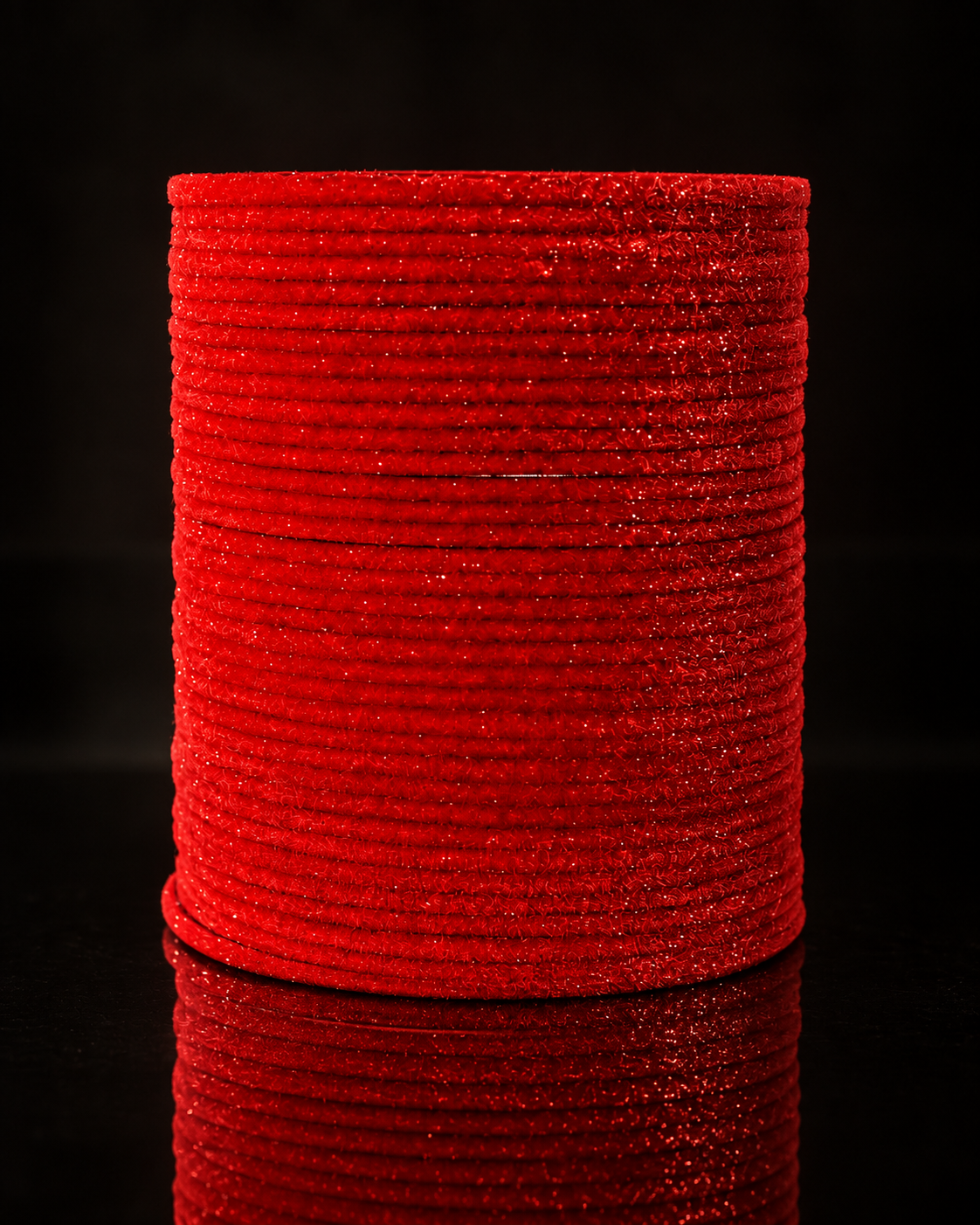 Scarlet Red Velvet Bangles