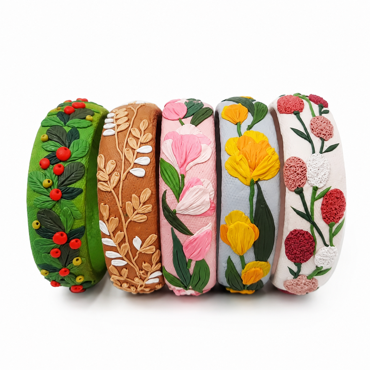 Garden Stories Clay Bangles Set