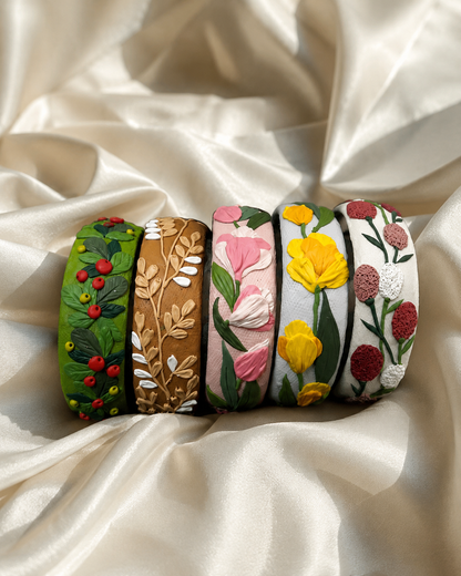 Garden Stories Clay Bangles Set