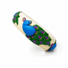 Royal Peacock Clay Bangle