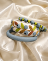 Blueberry Garden Clay Bangle Set