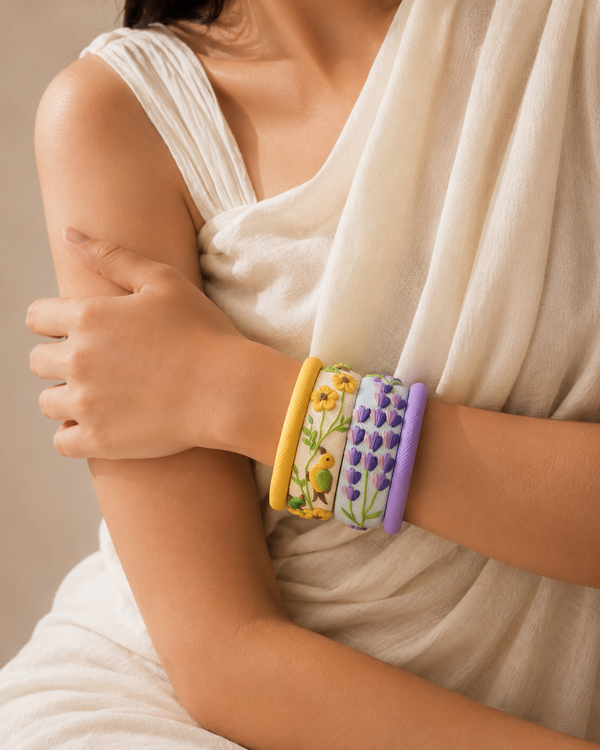 Garden Stories Clay Bangle Set