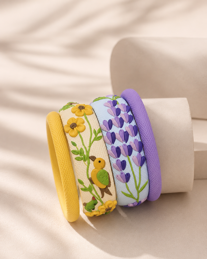 Garden Stories Clay Bangle Set