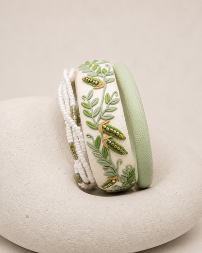 Botanical Art Clay Bangle Collection