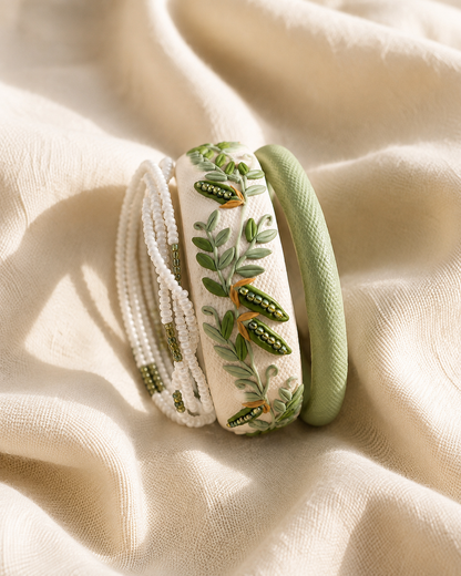 Botanical Art Clay Bangle Collection