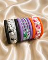 Berry Blossom Clay Bangle Trio