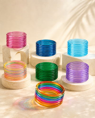 Jelly Bangles 7 Sets Box of Seven