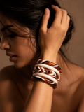 Terracotta Tribe Lac Bangle Set — Hand-Braided Lac Stack