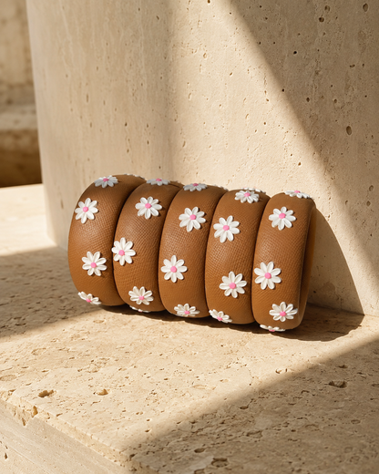 Blush Daisy Chocolate Bangle