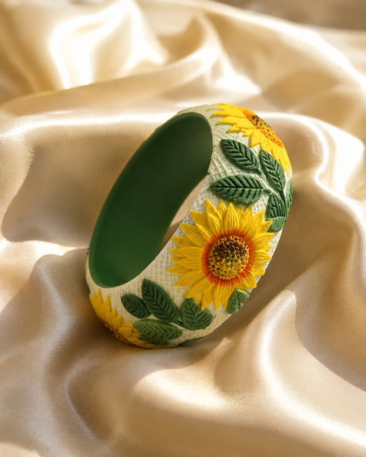 Sunflower Meadow Botanical Bangle