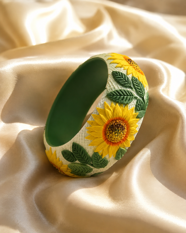 Sunflower Meadow Botanical Bangle